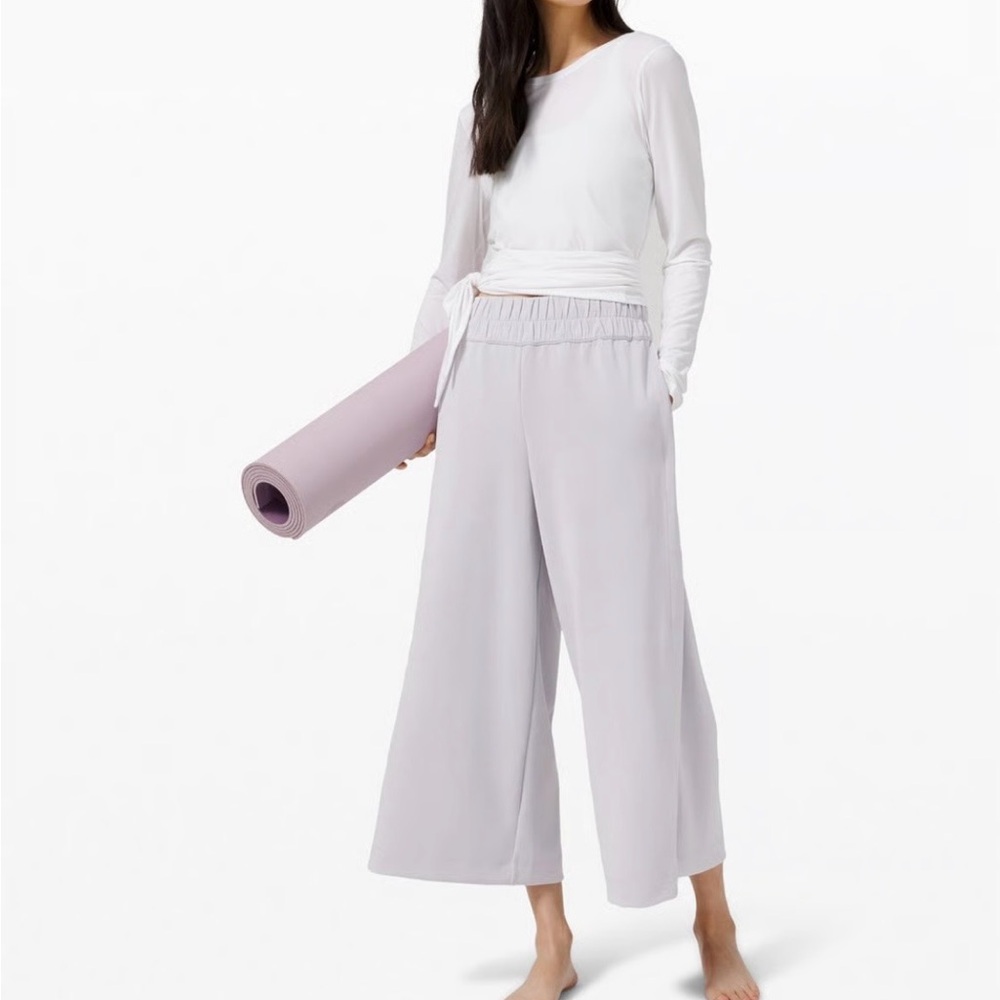 lululemon athletica Light Lavender Wide Leg Pants